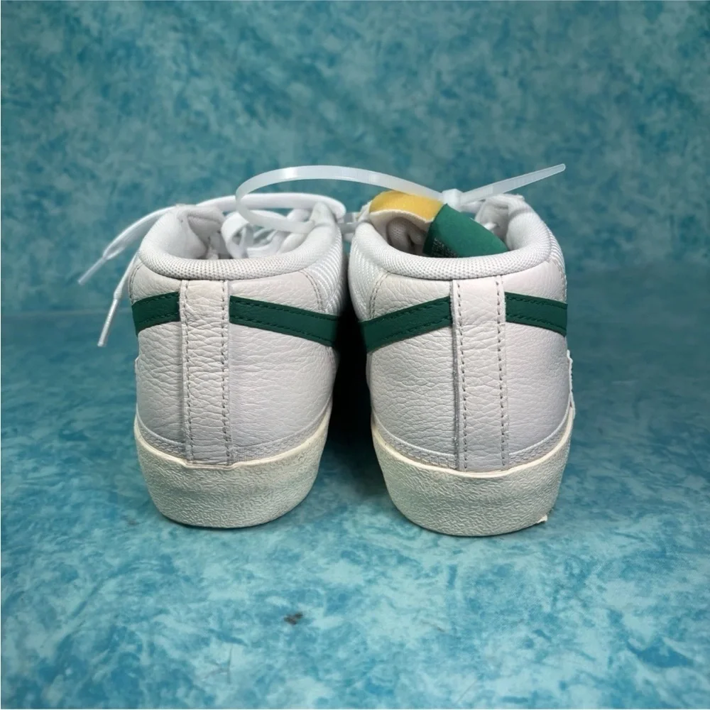 Nike Blazer Low Pro Club Women’s White Green Leather Mid Top Shoes Size 8W/6.5M